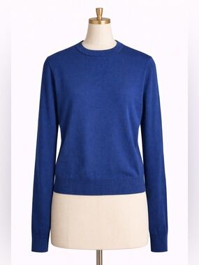 Uniqlo Crewneck 100% Merino Wool Sweater in Royal Blue
